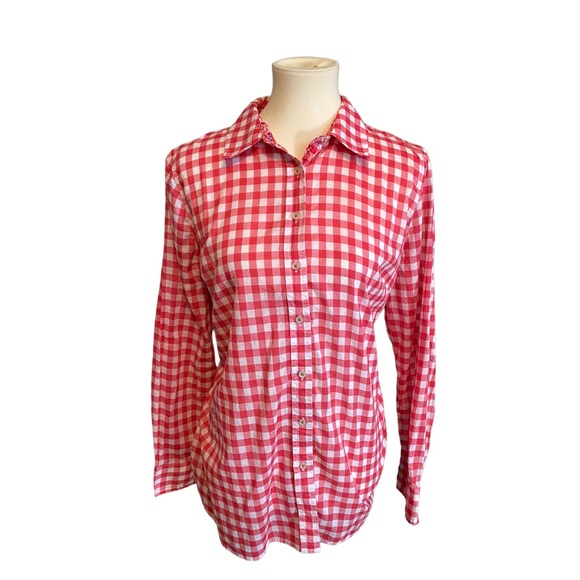 Talbots Tops - Talbots Gingham Button Down Shirt